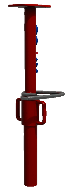 Puntal metálico ajustable VALCO girando en 360 grados